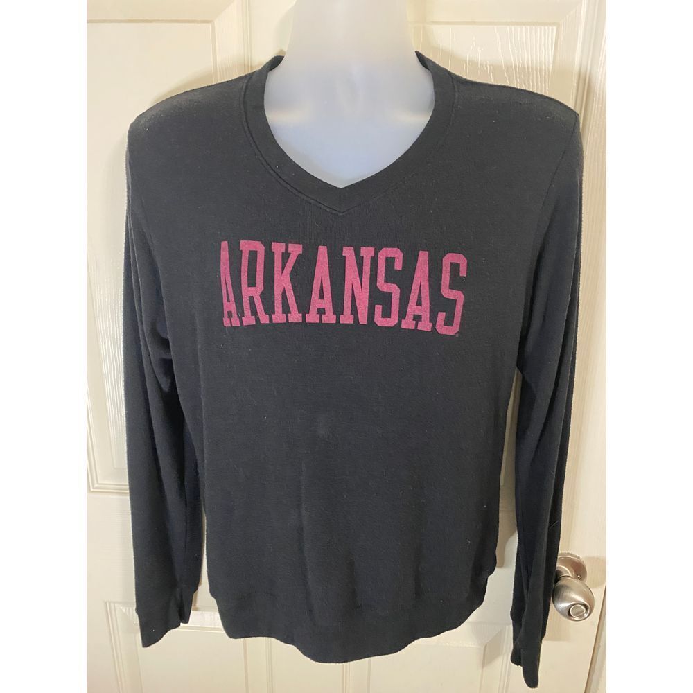Womens Arkansas Black and Red Long Sleeve Size‎ XS